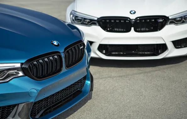 Picture BMW, Blue, White, F90