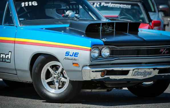 Wheel, Dodge, muscle car, the front, drag racing