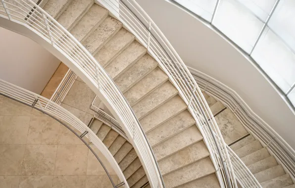 Wallpaper ladder, railings, stage for mobile and desktop, section