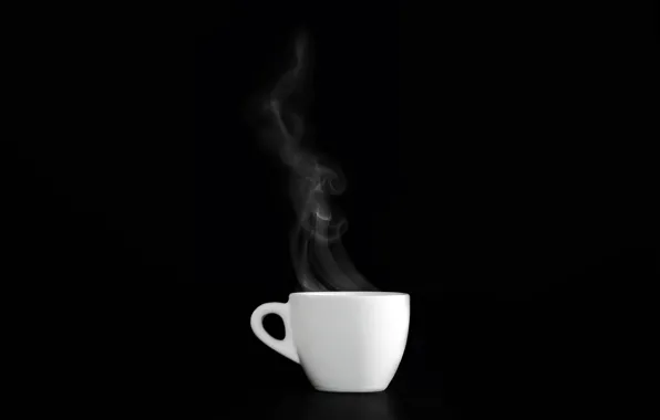Pair, black background, Leonardo Rodriguez, white Cup
