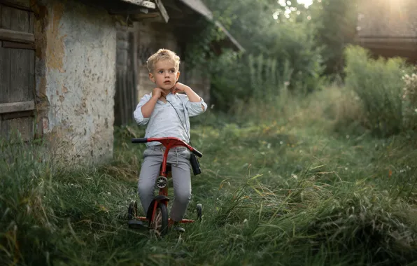 Bike, mood, boy