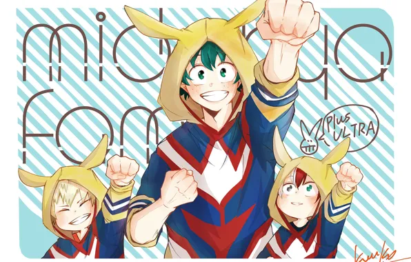 Art, Boku no Hero Academy, Isuku, Shoto, My heroic academia, Bakuga