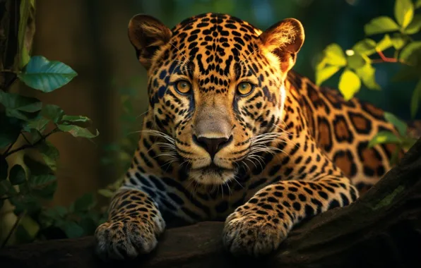 Look, face, Jaguar, AI art, neural network