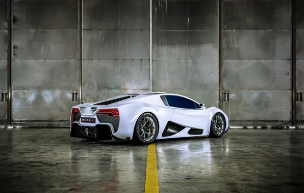 Supercar, side view, 2018, hypercar, Milan, Milan automobile GMBH, Milan Red