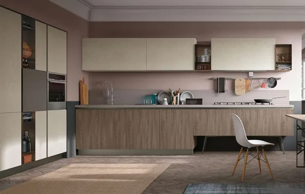 Style, Villa, interior, Italy, kitchen, dining room, dining area, Italian design
