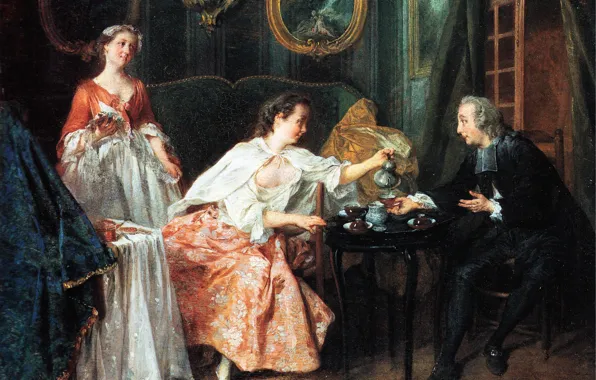 Picture picture, Four times of the day. Morning, Nicolas Lancret, Nicolas Lancret