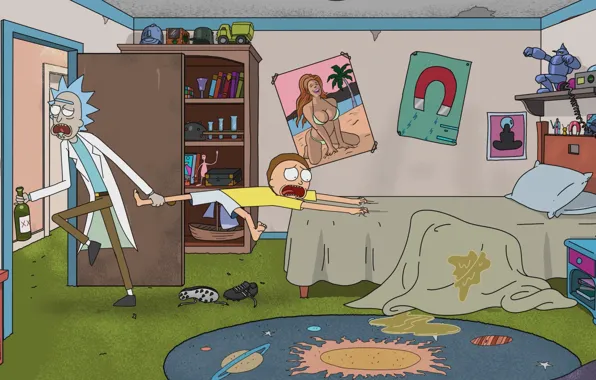 Cartoon, the series, the animated series, Rick and Morty, Rick and Morty