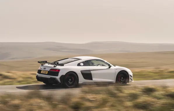 Audi, white, R8, Audi R8 Coupe V10 GT RWD