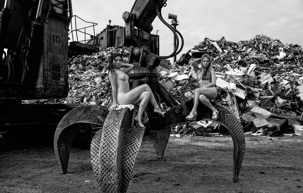 Chest, sexy, b/W, body, dump, legs, excavator, photographer