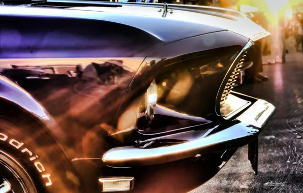Car, machine, rays, mustang, Mustang, the reflection, ford, Ford