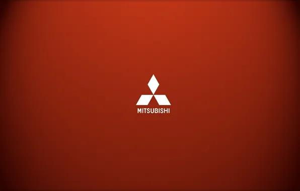 Picture Minimalism, Logo, Mitsubishi, Red, Logo, Brand, Car Brand