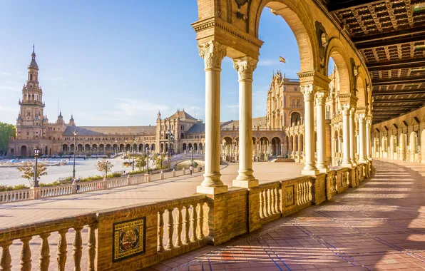 Spain, Seville, attractions, Espana