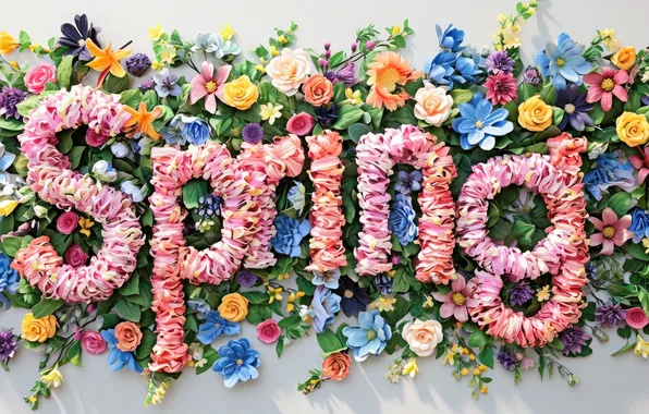 Picture flowers, spring, colorful, flowers, spring