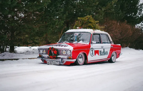 Snow, Winter, 2103, VAZ