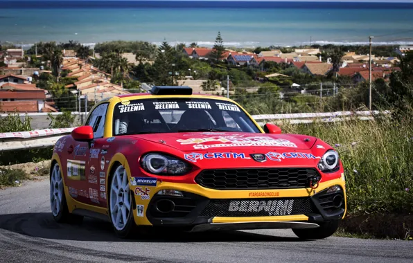 Picture road, rally, settlement, 2018, Abarth, 124 Rally