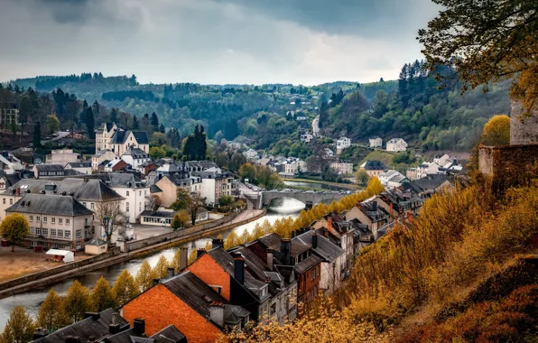 Picture landscape, river, home, Belgium, Alexander the Silent