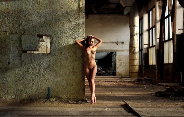Chest, girl, pose, model, naked, body, makeup, figure