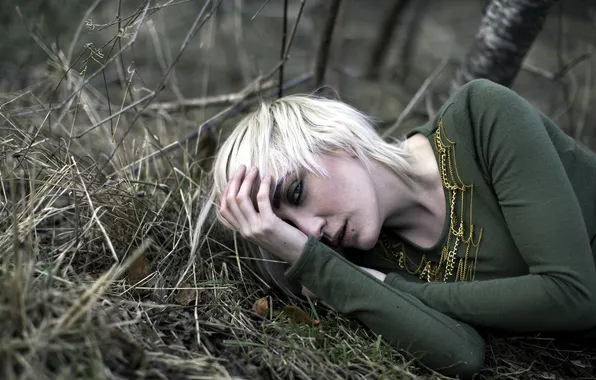 Girl, pose, background