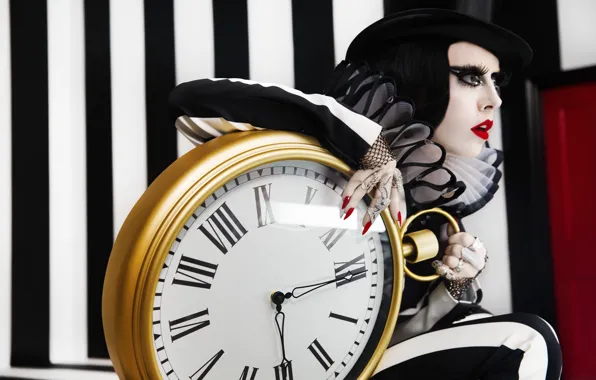Girl, time, model, watch