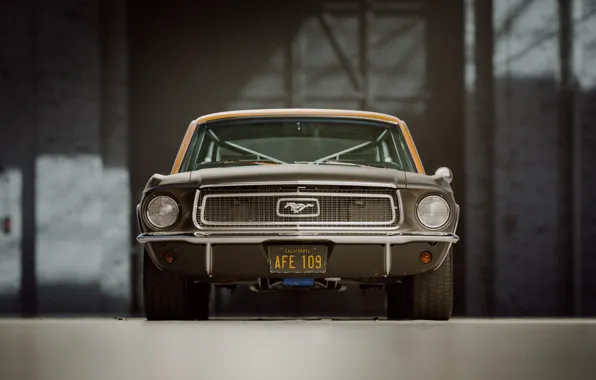 Mustang, Ford, Auto, Retro, Machine, Ford, Lights, Art