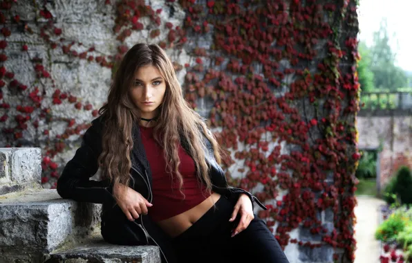 Look, pose, model, portrait, makeup, Mike, figure, jacket