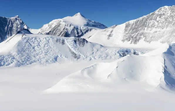 Cold, landscape, mountains, Antarctica