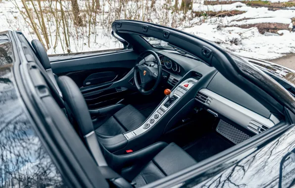 Picture Porsche, Porsche Carrera GT, car interior