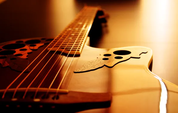 Macro, music, guitar
