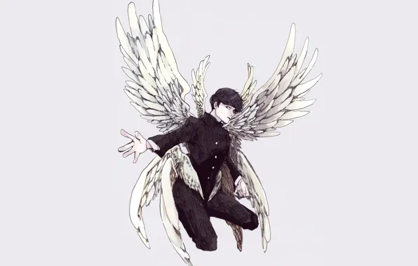 drawings of anime boy angels