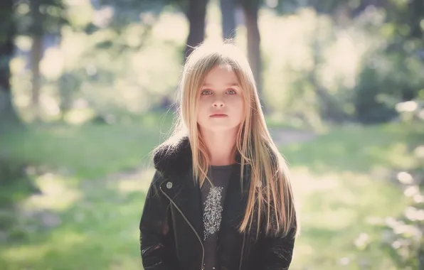 Picture children, jacket, girl, looks