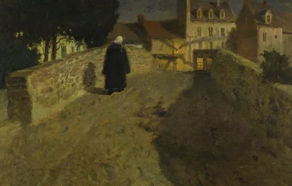 Picture night, Frits Thaulov, in Quimperlé, Towards the Pont Lovignon