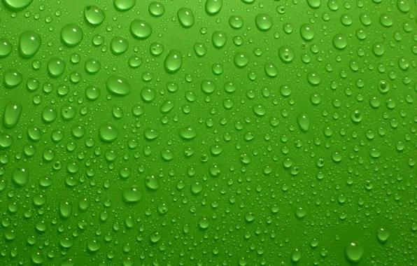 Drops, Green, Background