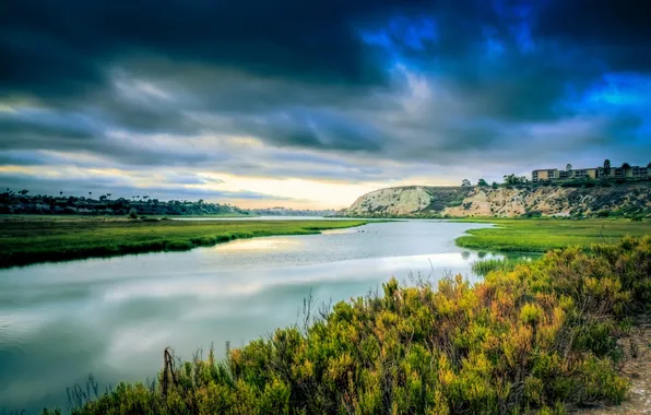 Picture nature, river, CA, USA, USA, California