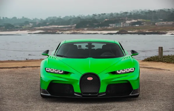 Picture Bugatti, Car, Green, Super, Chiron