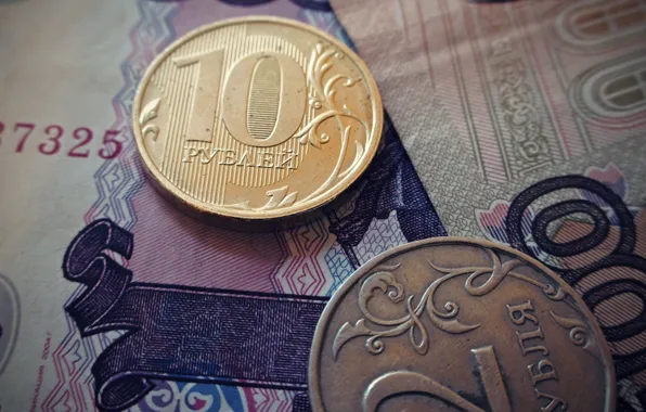 Money, coins, rubles