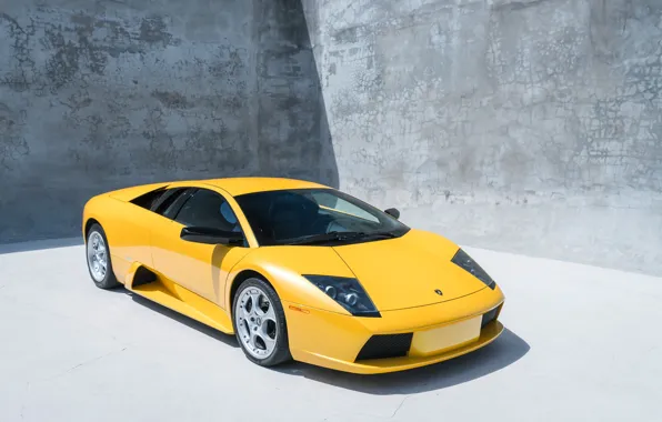 Picture yellow, Lamborghini, Lambo, supercar, Lamborghini Murcielago, Murcielago