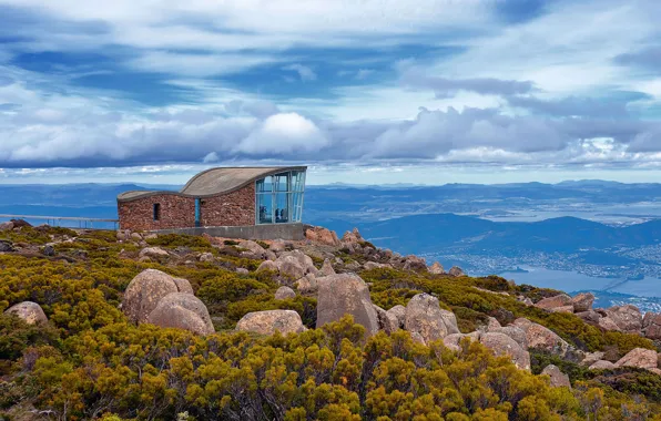 Australia, Tasmania, lookout, MT Wellington