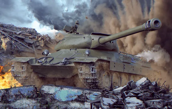 Tank, world of tanks, wot, tank, Soviet tank, wotart, anderarts, Isaiah 6