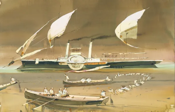 Boat, ship, ARUSHA VOZMUS, Vest like a Bird