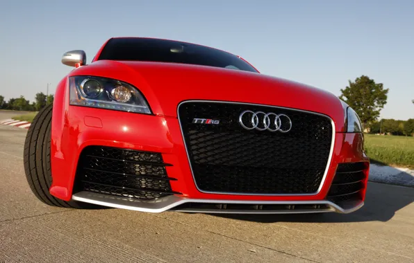 Audi, Audi, red, TT RS