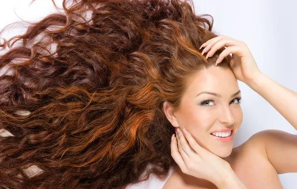 White, look, face, smile, background, model, hair, lips