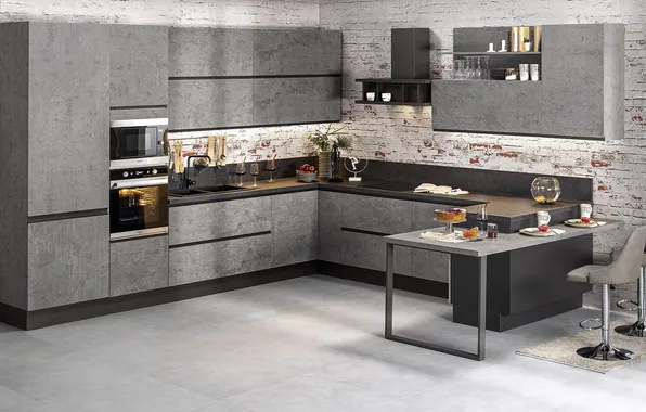 Style, interior, kitchen, dining room, Italian design, open space, open space, 30 sqm-world convenience