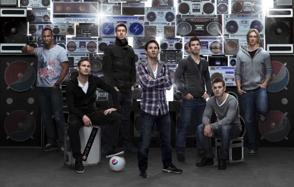 Picture The ball, Advertising, Football, Lionel Messi, Lionel Messi, Fernando Torres, Frank Lampard, Fernando Torres