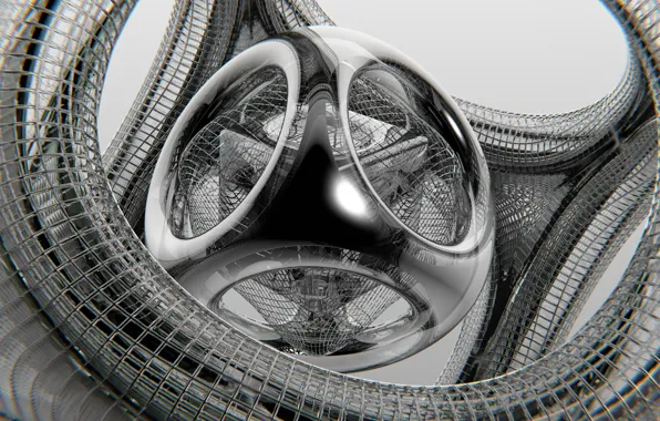 Grid, pattern, abstraction, surrealism, primitive, objects, blender3d