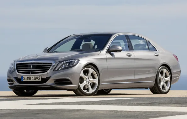 Picture Mercedes-Benz, sedan, beautiful, Hybrid, the front, S 400