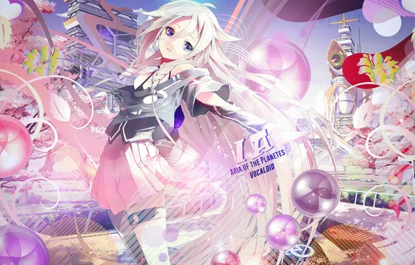 Picture girl, anime, Vocaloid, IA Aria