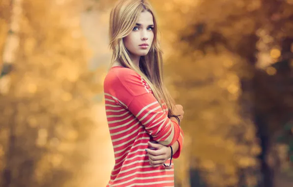 Picture forest, girl, beautiful