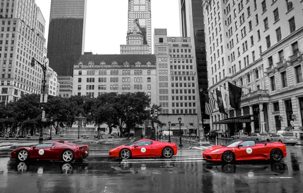 Picture the city, Ferrari, New York City, New York
