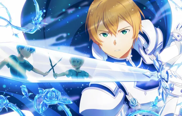 Children, sword, guy, Sword Art Online