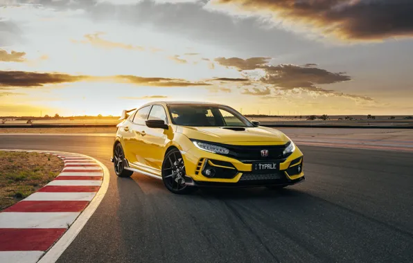 Honda, Honda, civic, Civic, Limited Edition, Type R, Honda Civic Type R, yellow civic